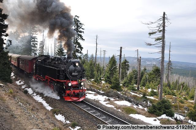 qualmende Brockenbahn